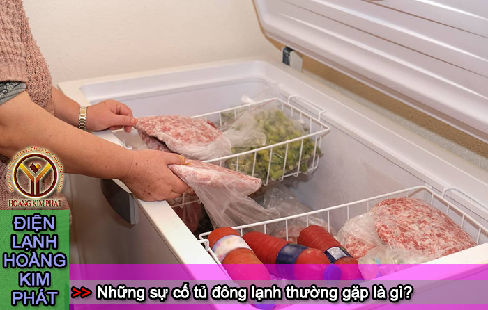 Những sự cố tủ đông lạnh thường gặp là gì?