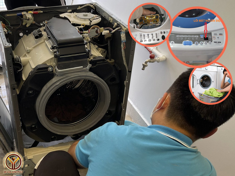 Máy giặt Toshiba ko lên nguồn là lỗi gì và cách xử lý tại nhà