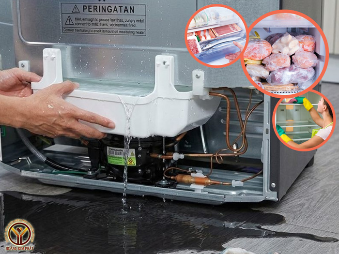Ngăn đông tủ lạnh bị chảy nước là do lỗi gì?